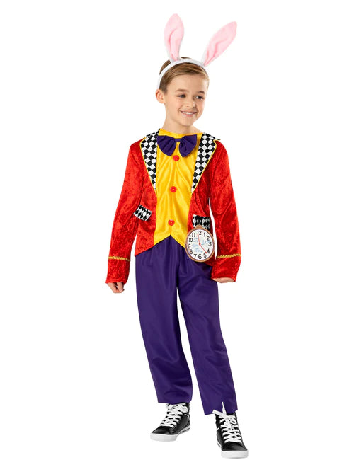 White Rabbit Costume for Kids Alice in Wonderland 1