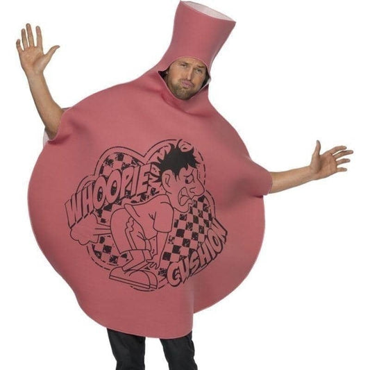 Whoopie Cushion Costume Adult Red Foam Material Bodysuit 1