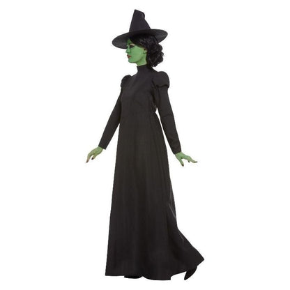 Wicked Witch Costume Adult Long Black Dress and Hat 3
