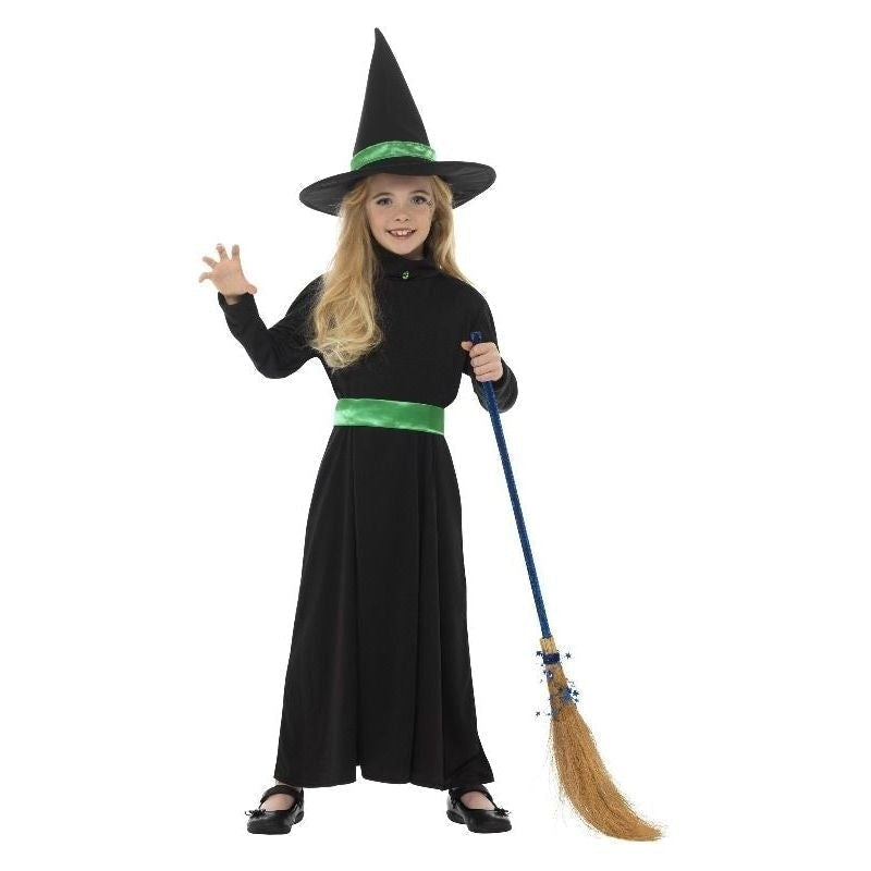 Wicked Witch Costume Kids Black Green_2