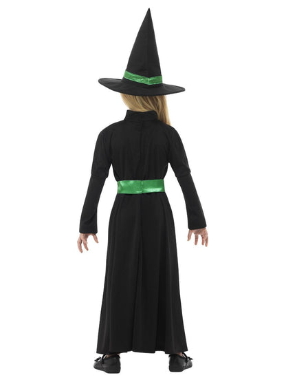 Wicked Witch Costume Kids Black Green 3