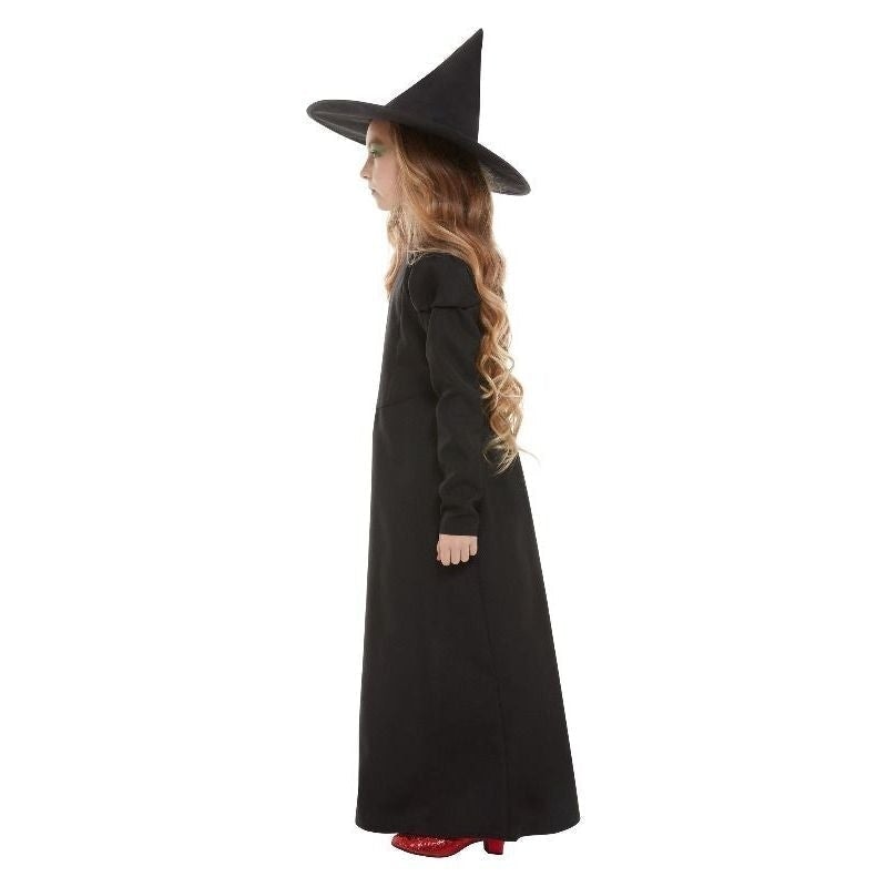 Wicked Witch Girl Costume Child Black Dress With Hat_3