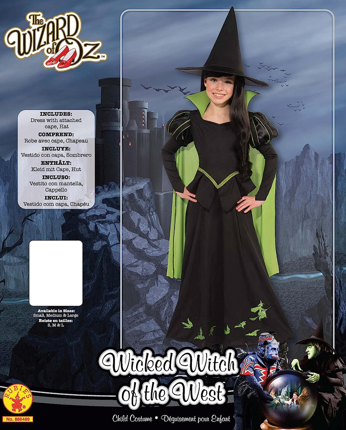 Wicked Witch of The West Costume Wizard Of Oz Girls 3