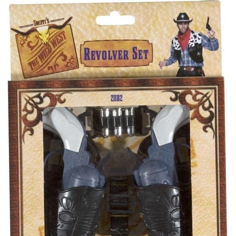 Wild West Gun Set Adult Grey 18cm 1