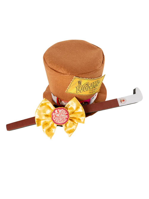 Willy Wonka Child Felt Top Hat Bow Tie and Cane Set 2
