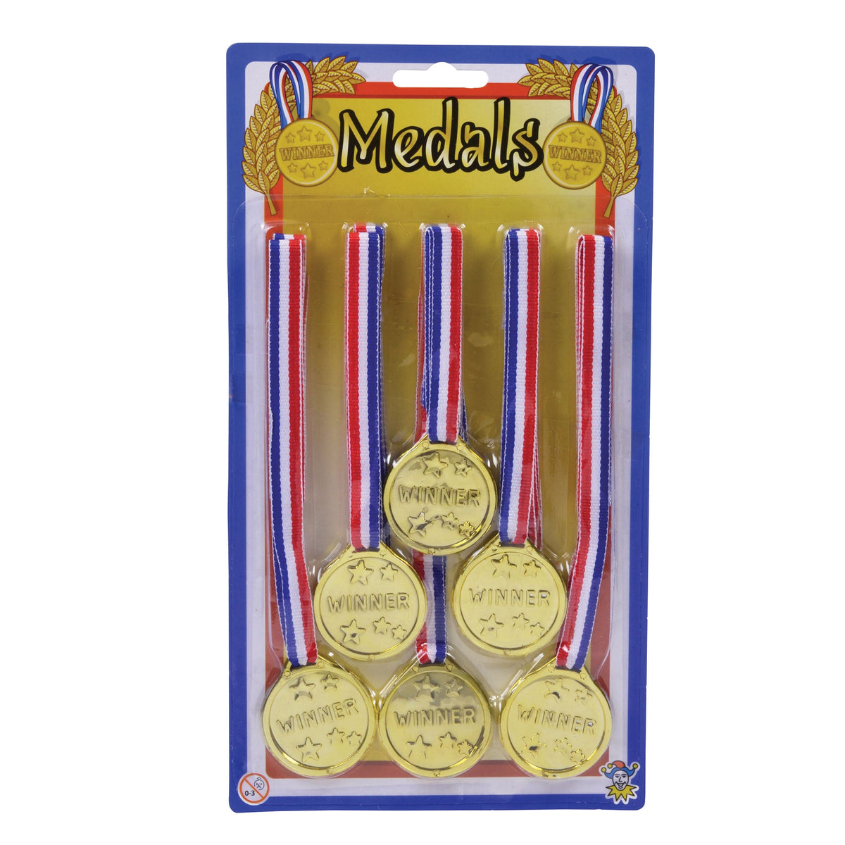 Winners Medals 6 Per Card Fake Award 1