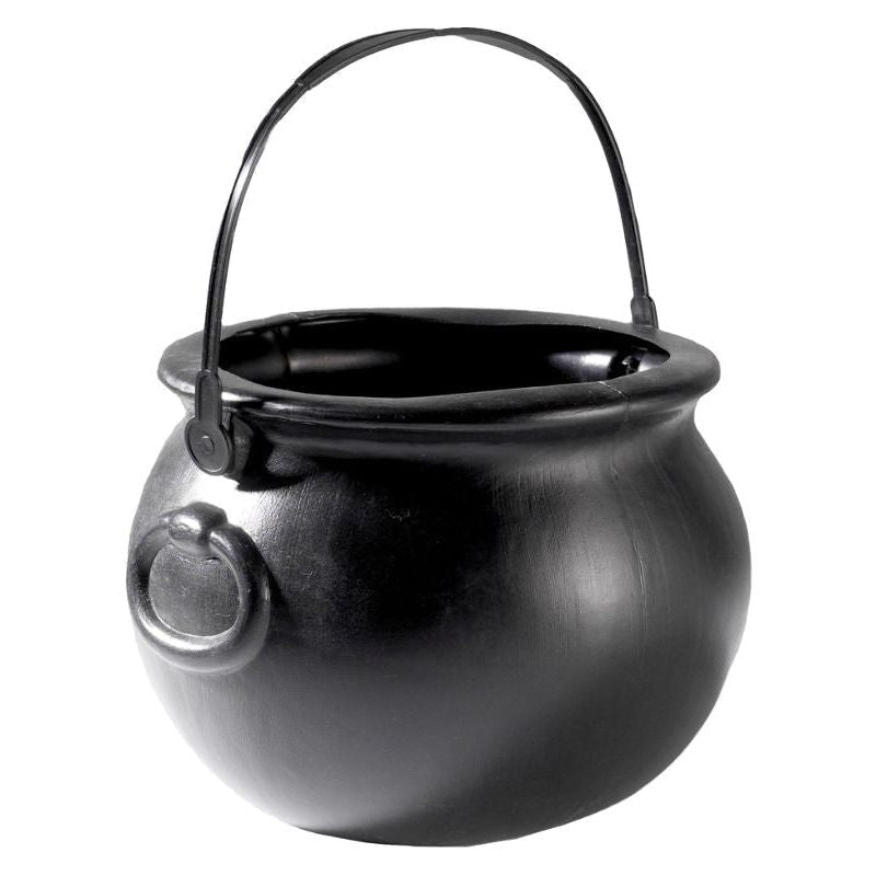 Witch Cauldron Black 13cm High Halloween Party Accessory 1
