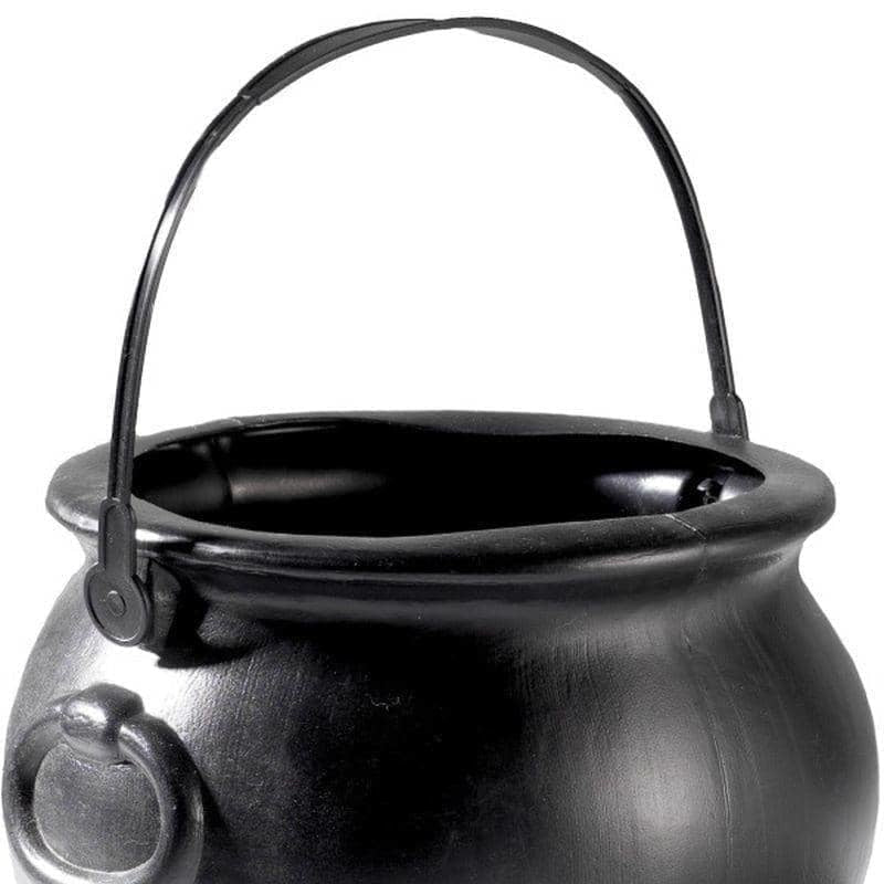 Witch Cauldron Black 13cm High Halloween Party Accessory 2