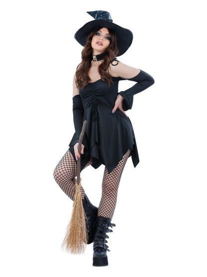 Witch Costume Adjustable Dress and Hat 2