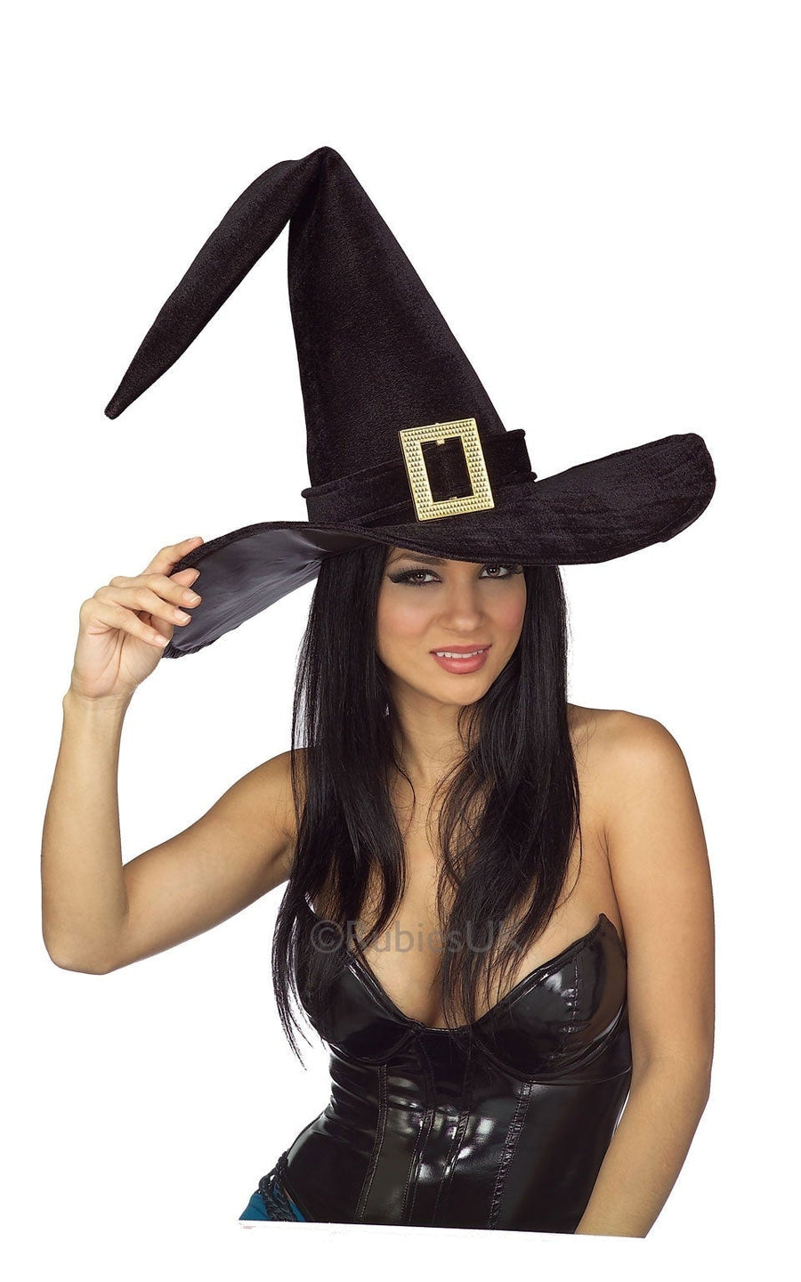 Witch Hat With Buckle Black_1