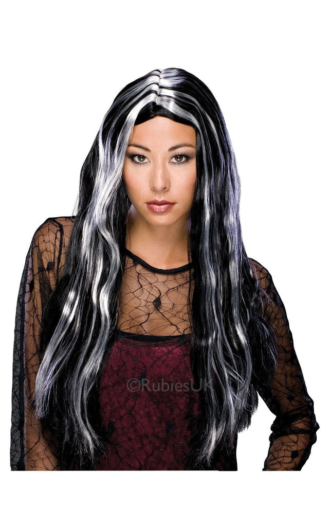 Witch Wig Bk Grey Streak Witch Wig Bk Grey Streak
