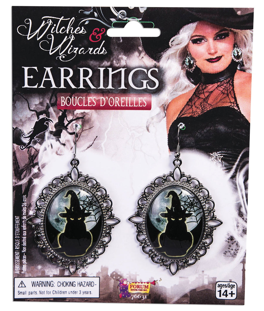 Witches Cameo Earrings Costume Accessories_1