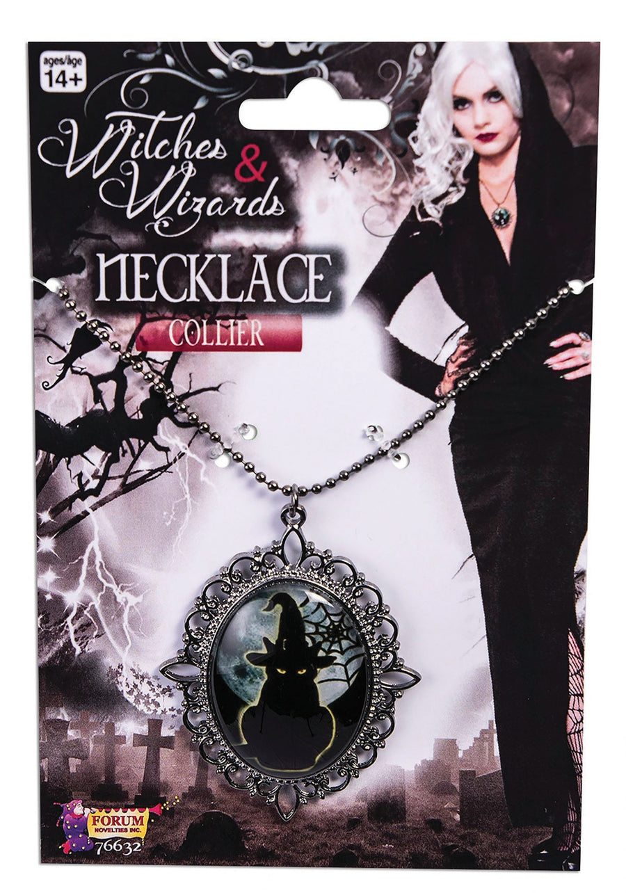 Witches Cameo Necklace Costume Accessories_1