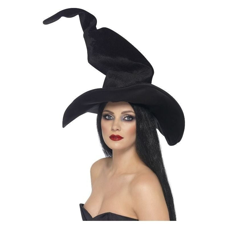 Size Chart Witches Hat Tall Twisty Adult Black Velour