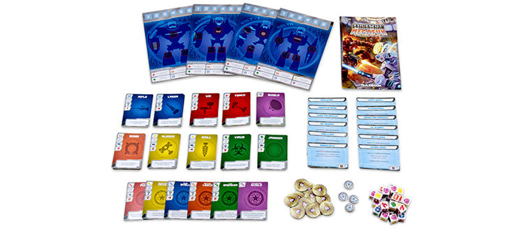 Size Chart WizKids DiceBot Megafun Card Game