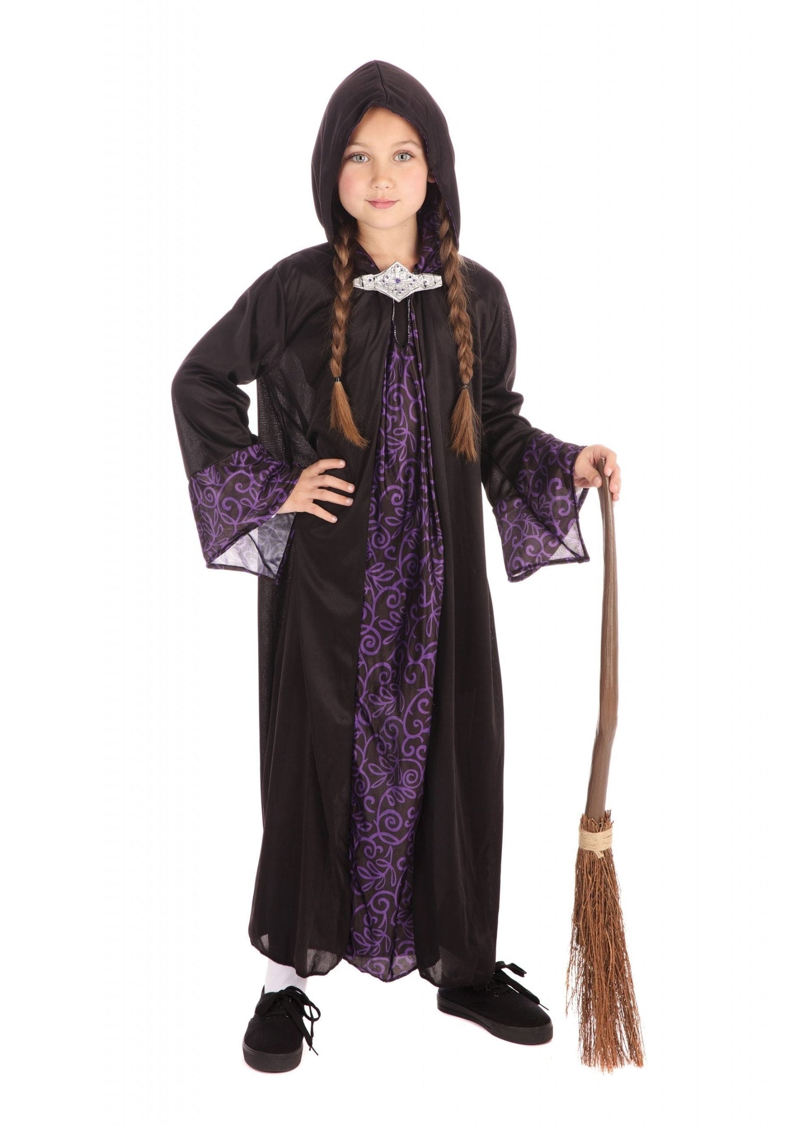 Wizard Costume Robe Unisex Childrens Magician 1