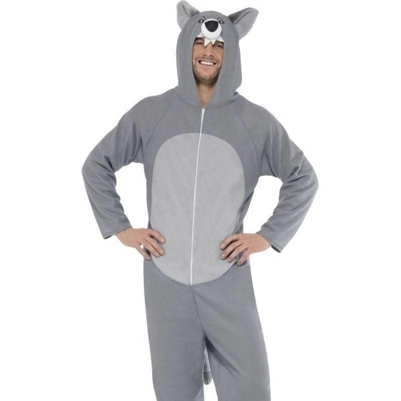 Wolf Costume Adult Grey_1
