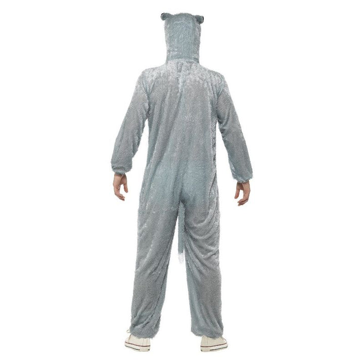 Wolf Costume Grey Jumpsuit with Hood Mens_2