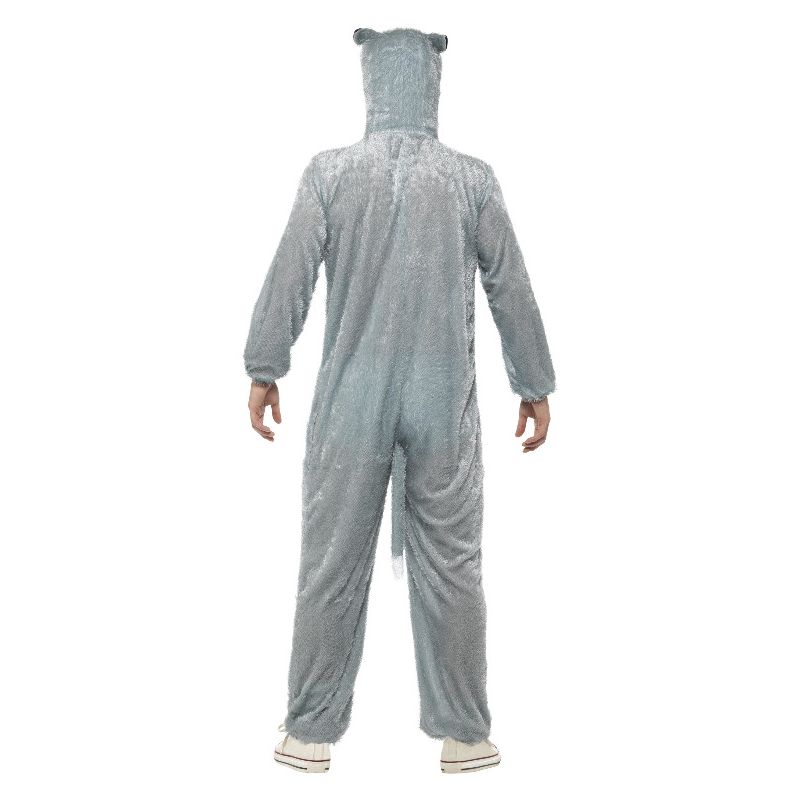 Wolf Costume Grey Jumpsuit with Hood Mens 2