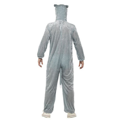 Wolf Costume Grey Jumpsuit with Hood Mens 2