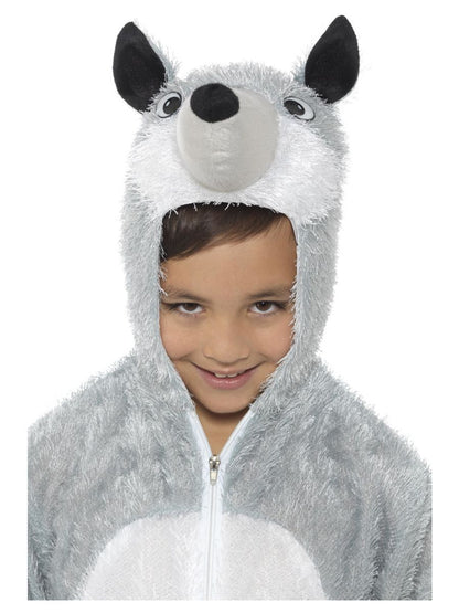 Wolf Costume Kids Jumpsuit Grey White 3