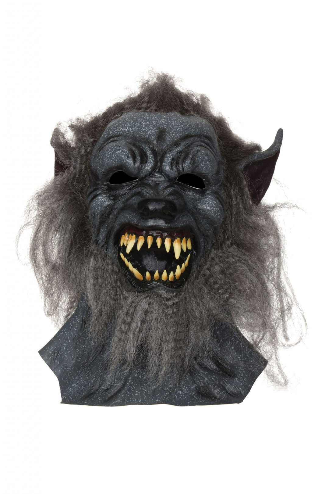 Wolf Mask Grey Hair Rubber Masks Unisex_1