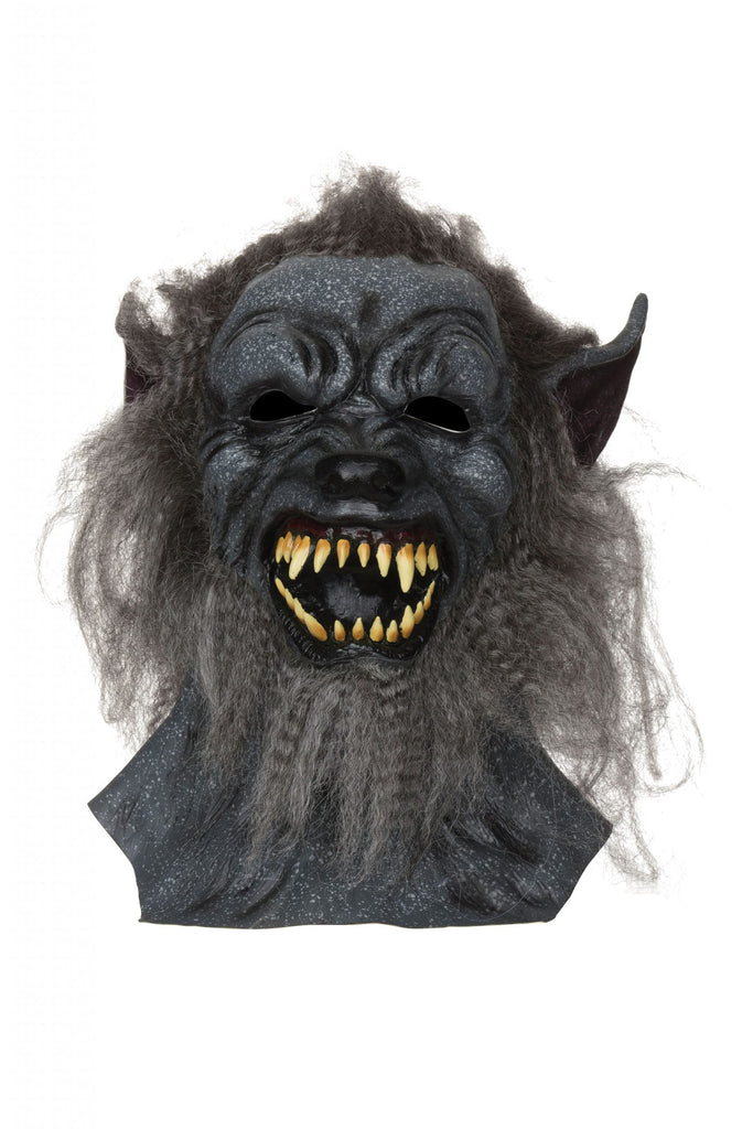 Wolf Mask Grey Hair Rubber Masks Unisex Wolf Mask Grey Hair Rubber Masks Unisex