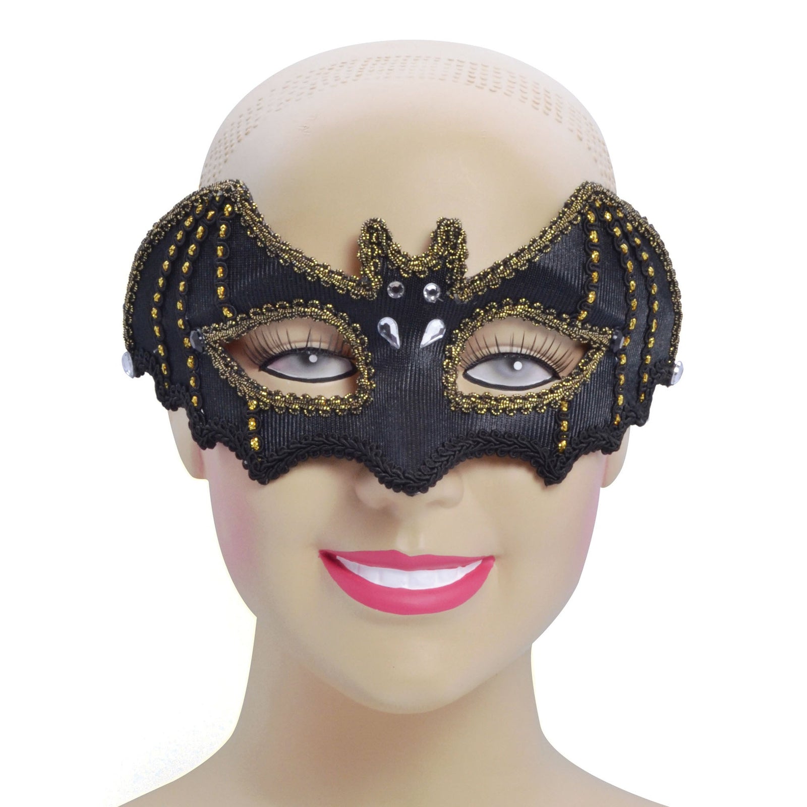 Womens Bat Style Glasses Frame Eye Masks Female Halloween Costume 1
