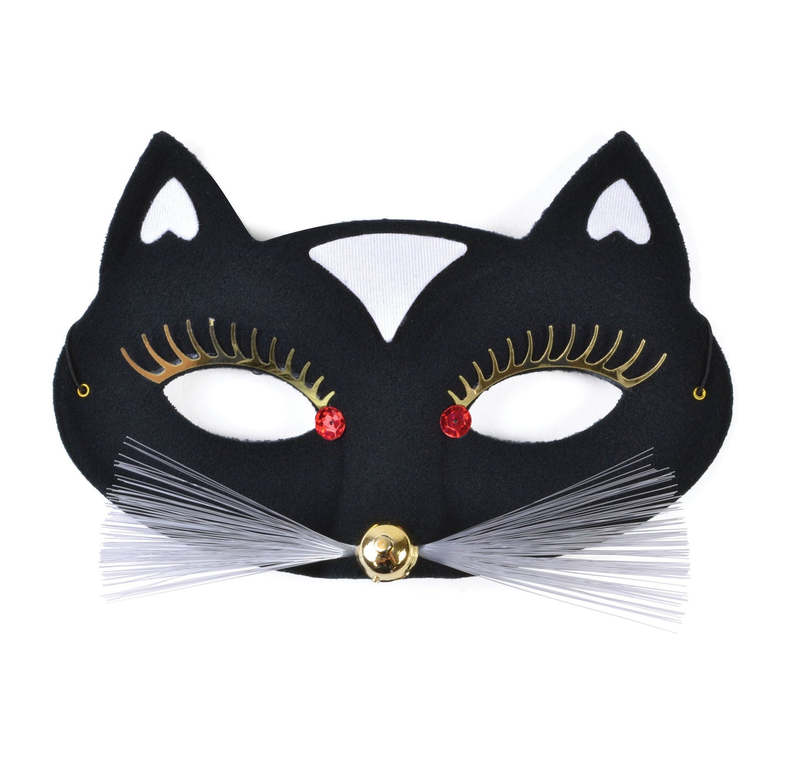 Womens Black Cat Domino Eye Mask Masks Female Halloween Costume 1