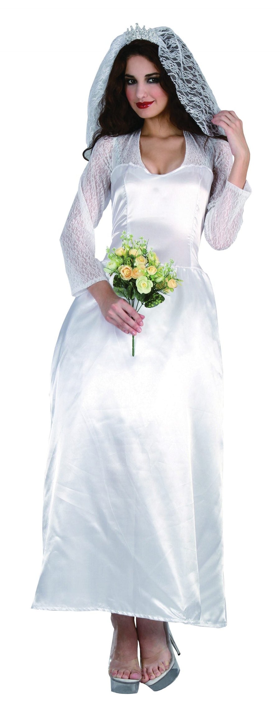 Womens Bride Royal Family Adult Costume Female Halloween_1 AC031