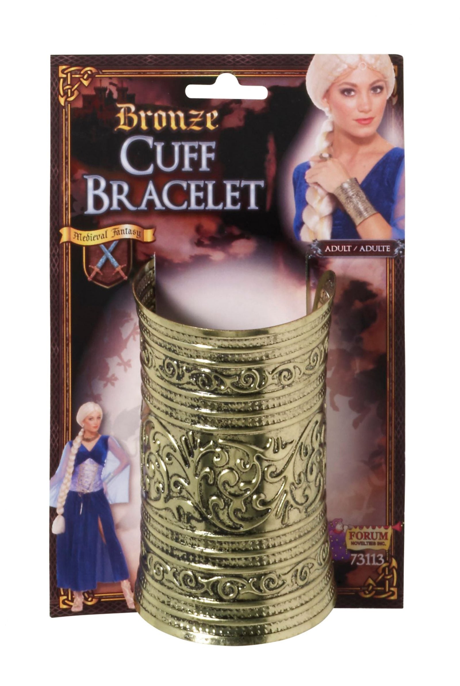 Womens Bronze Cuff Bracelet Costume Accesories Female Halloween 1
