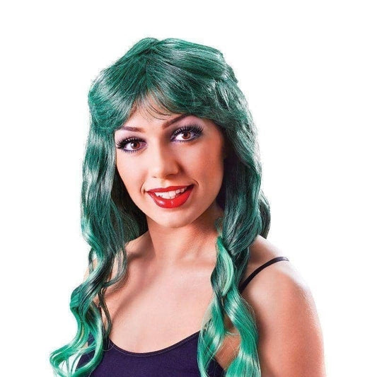 Womens Cheryl Wig Green Black Wigs Female Halloween Costume 1