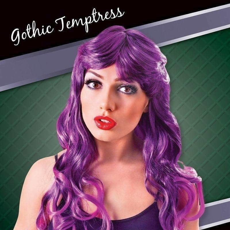 Size Chart Womens Cheryl Wig Purple Wigs Female Halloween Costume