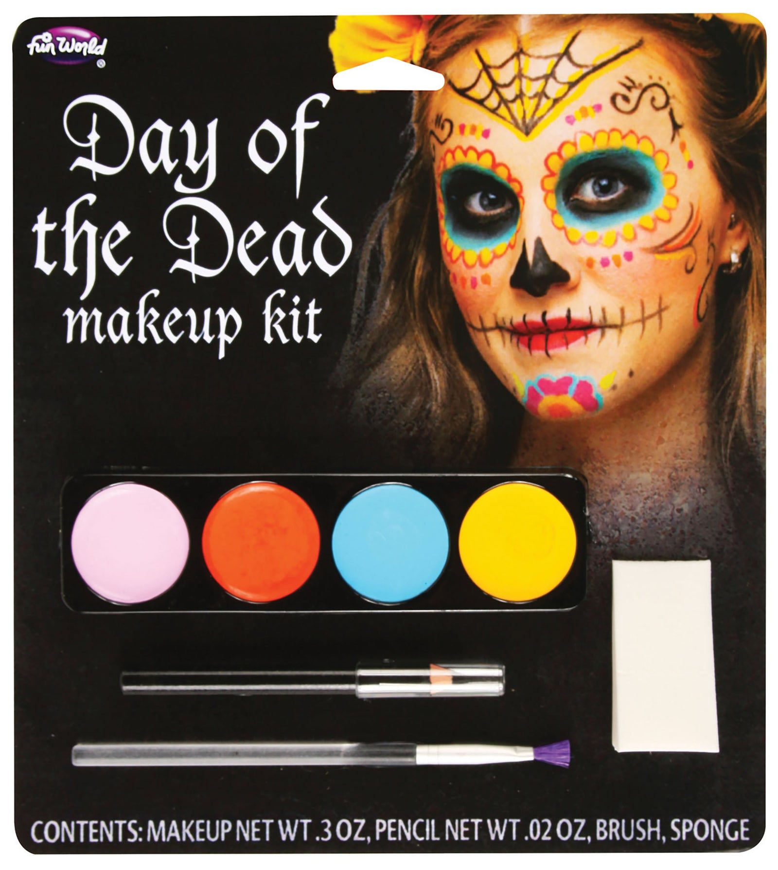 Womens Day Of The Dead Make Up Kit Female Halloween Costume 1