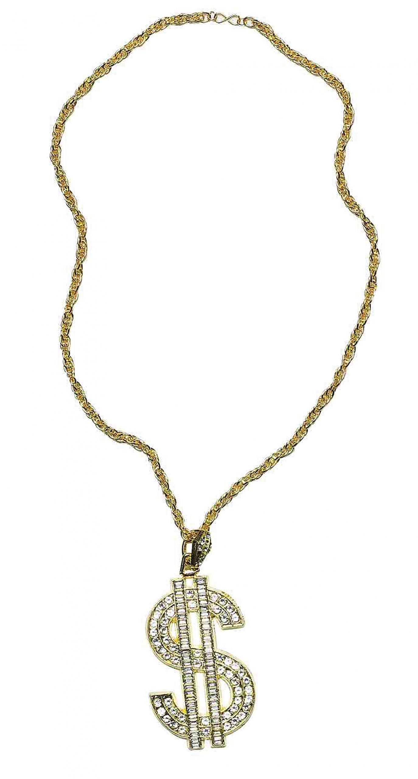 Womens Dollar Necklace Superior Metal Costume Accessories Female Halloween 1