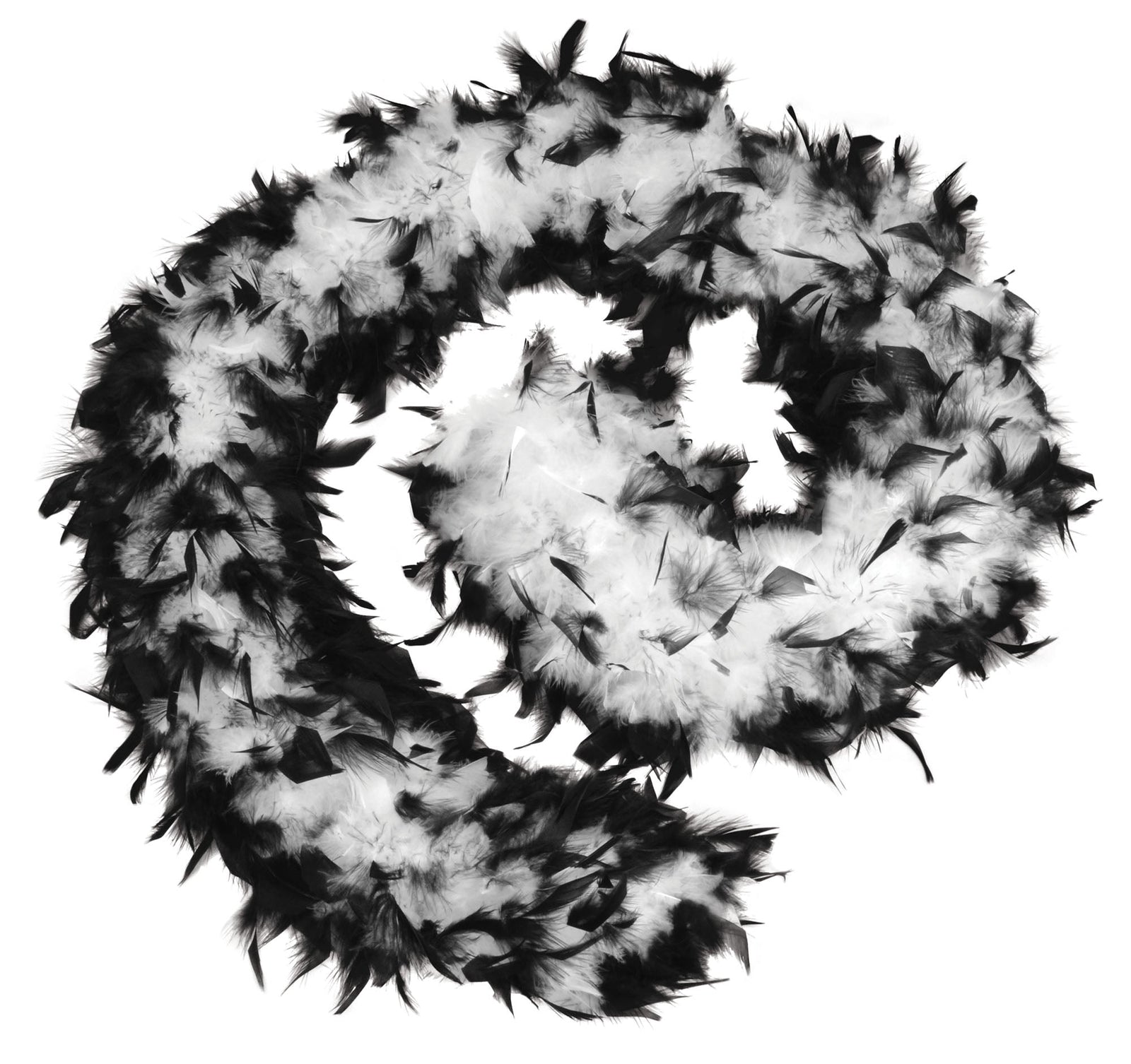Womens Feather Boa 80g Black White Costume Accessories Female Halloween 1