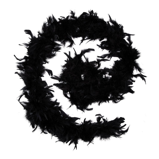 Womens Feather Boa Black Costume Accessories Female Halloween 1