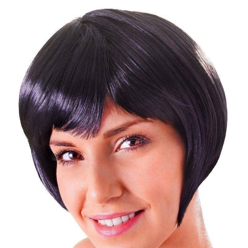 Womens Flirty Flick Black Wigs Female Halloween Costume 1