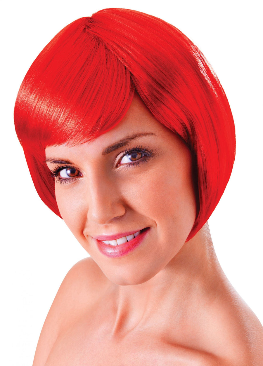 Womens Flirty Flick Red Wigs Female Halloween Costume_1