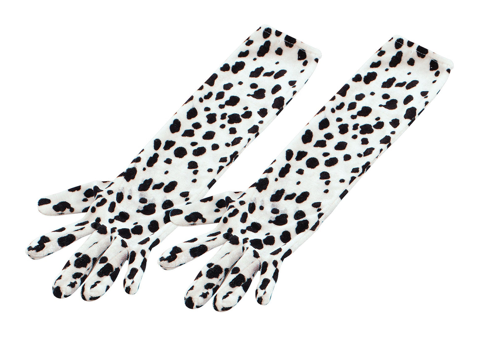 Womens Gloves Dalmation Elbow Length Costume Accessories Female Halloween 1