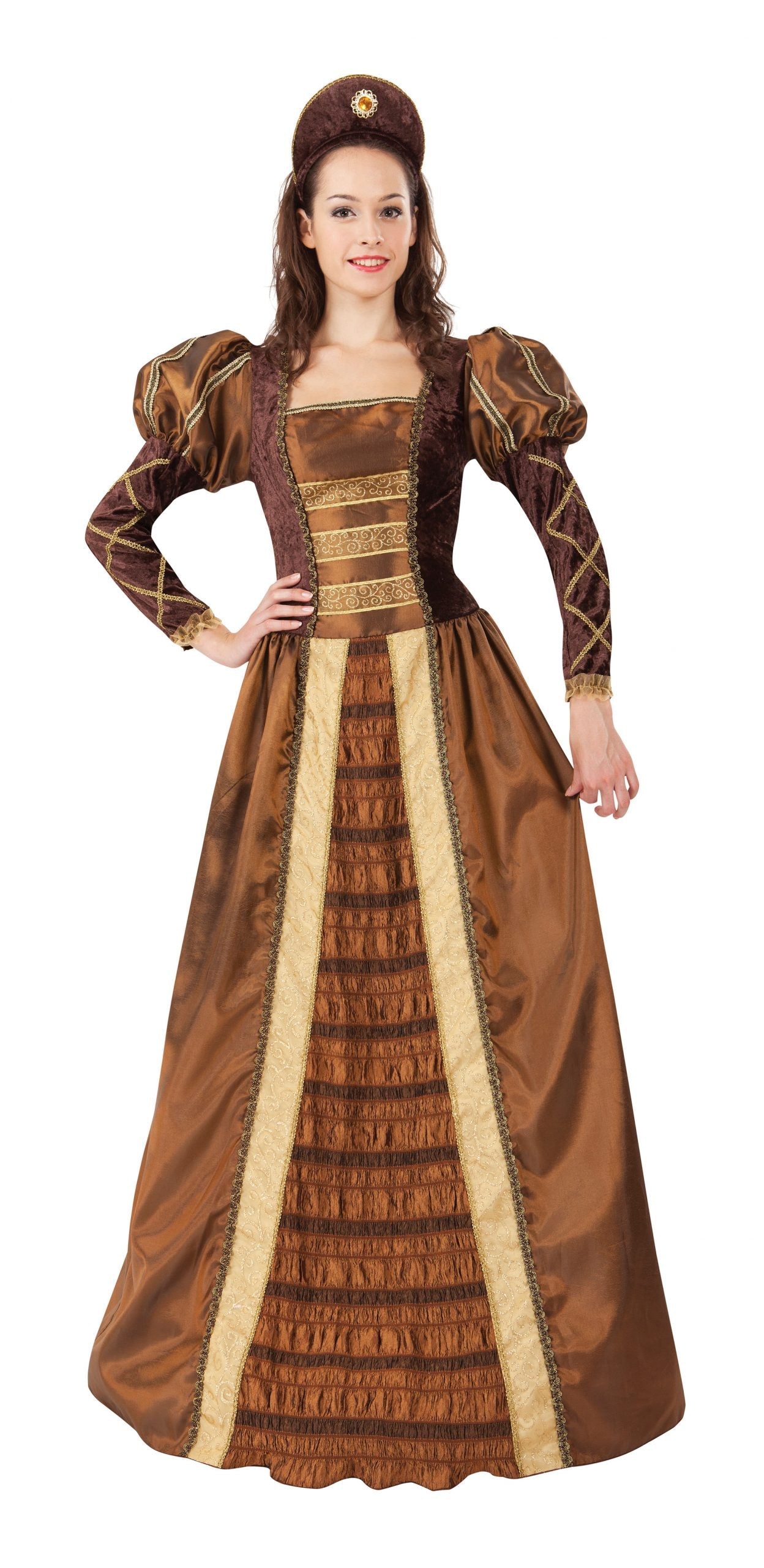 Womens Golden Queen Adult Costume Female Halloween 1
