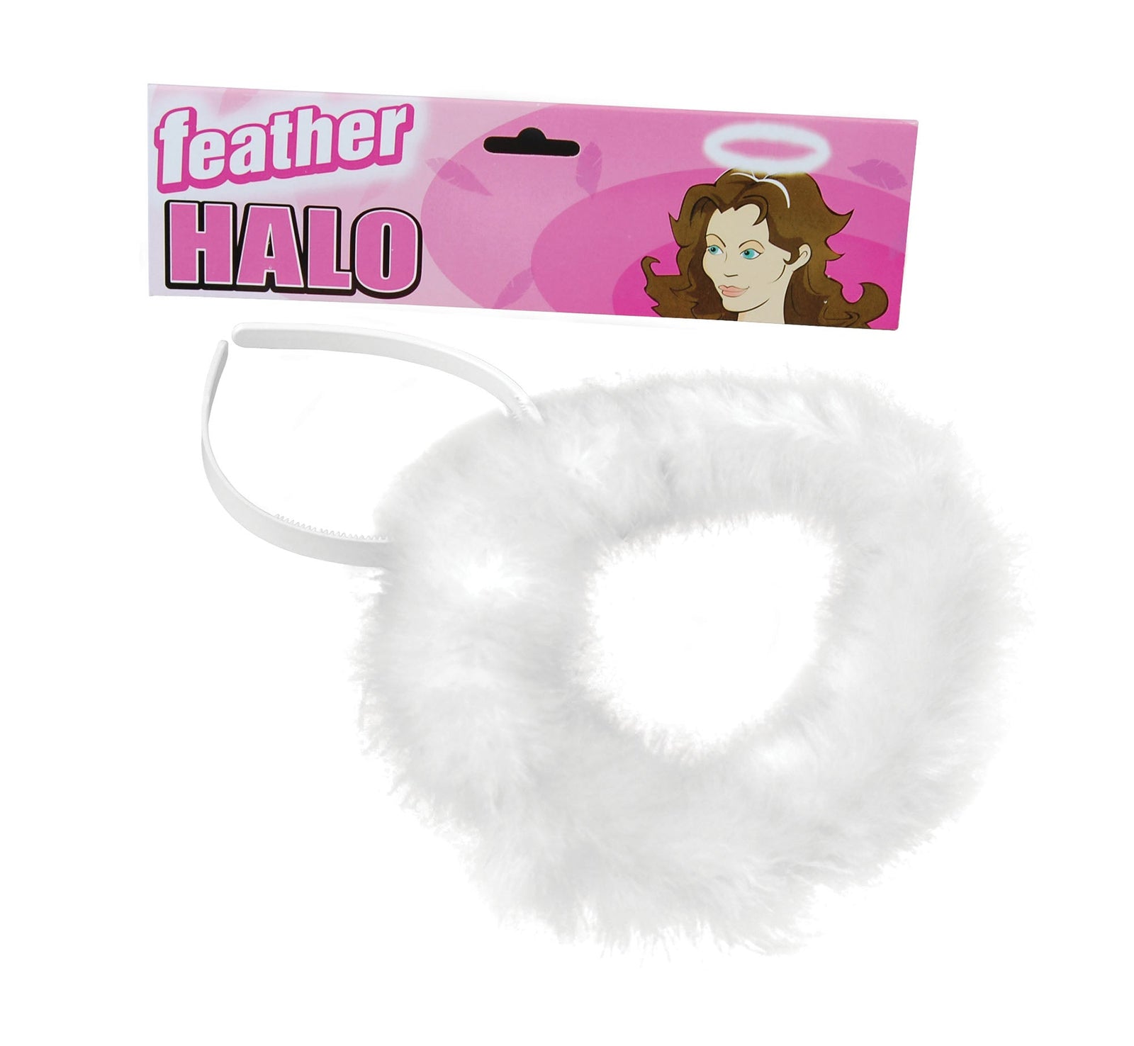 Womens Halo Feather Costume Accessories Female Halloween 1
