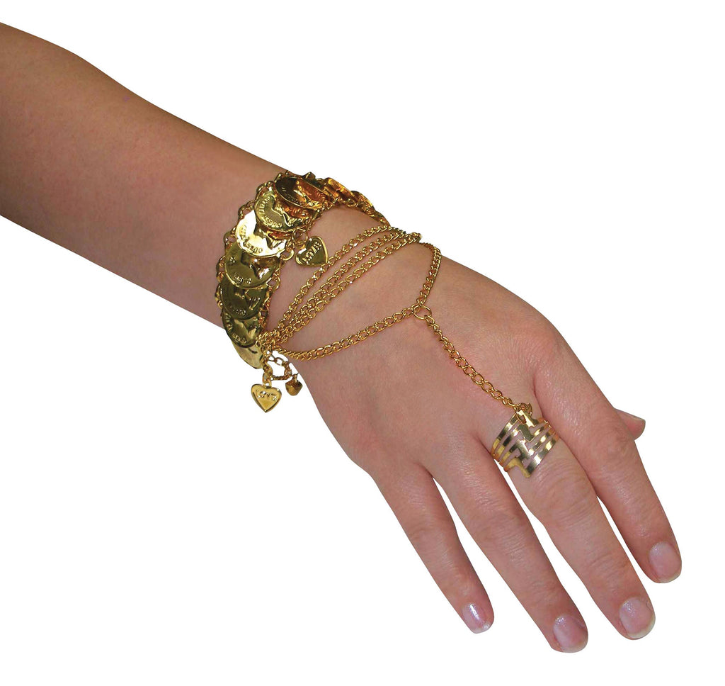 Womens Hand Jewellery Desert Princess Costume Accessories Female Halloween
