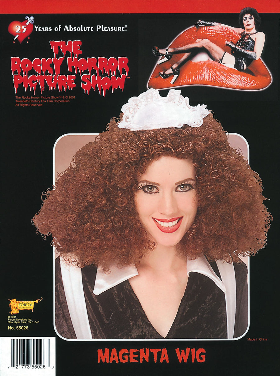 Womens Magenta Wig Wigs Female Halloween Costume_1