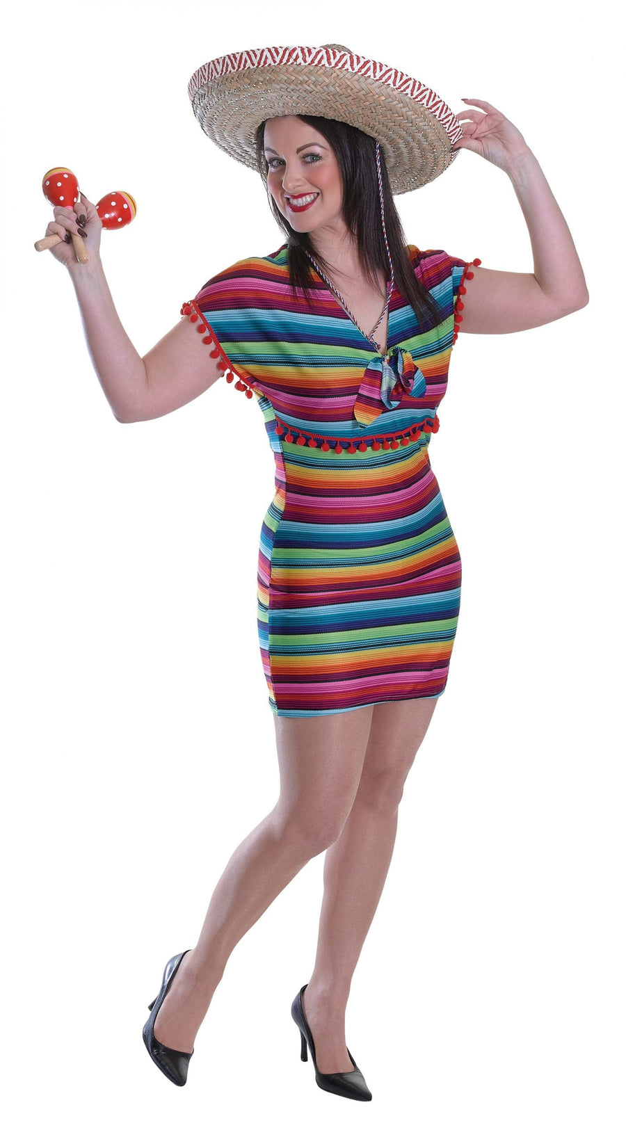 Womens Mexican Lady Dress Adult Costume Female Halloween_1