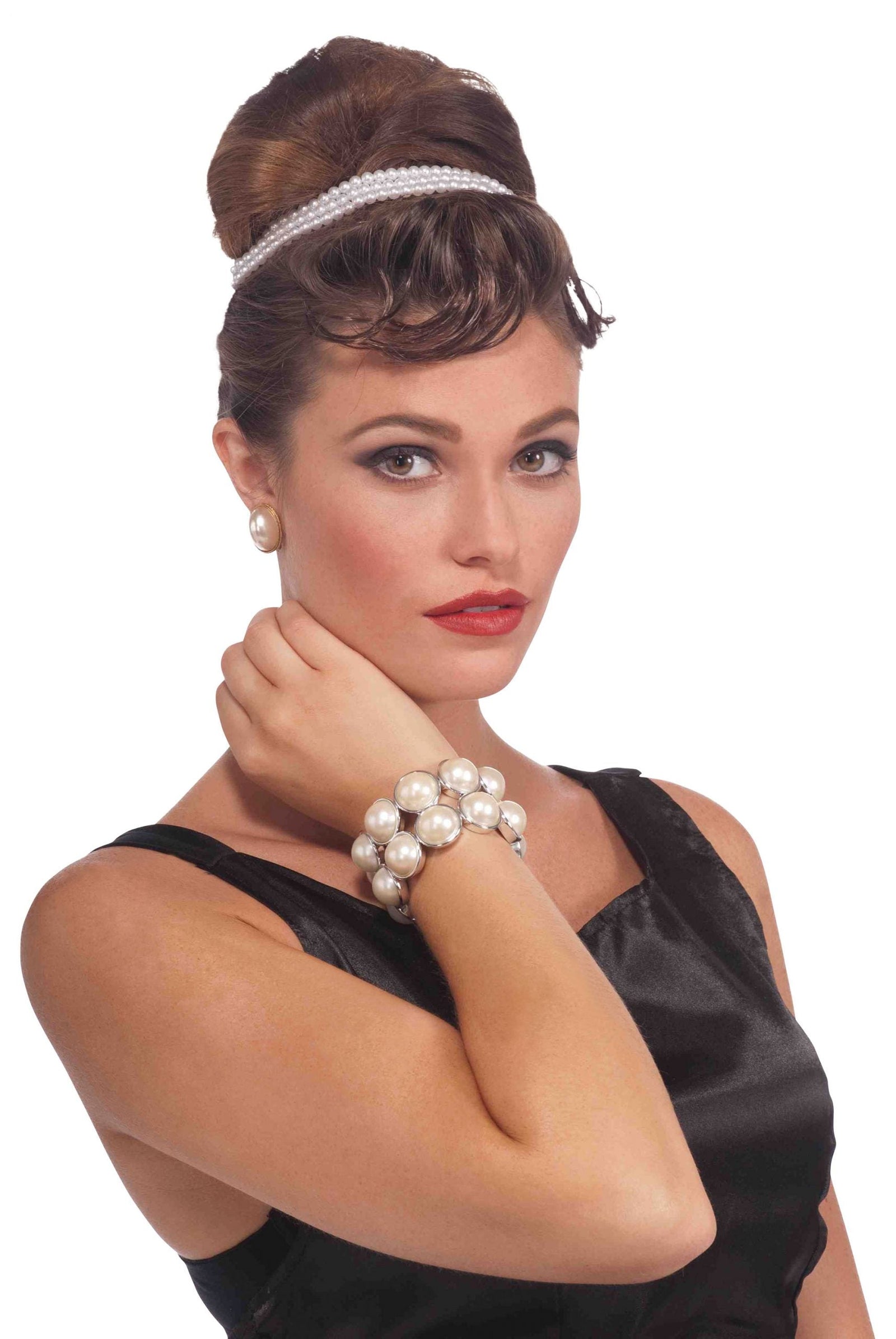 Womens Pearl Bracelet Vintage Costume Accessories Female Halloween 1