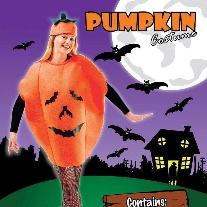 Womens Pumpkin Costume Adult Female Halloween_2 