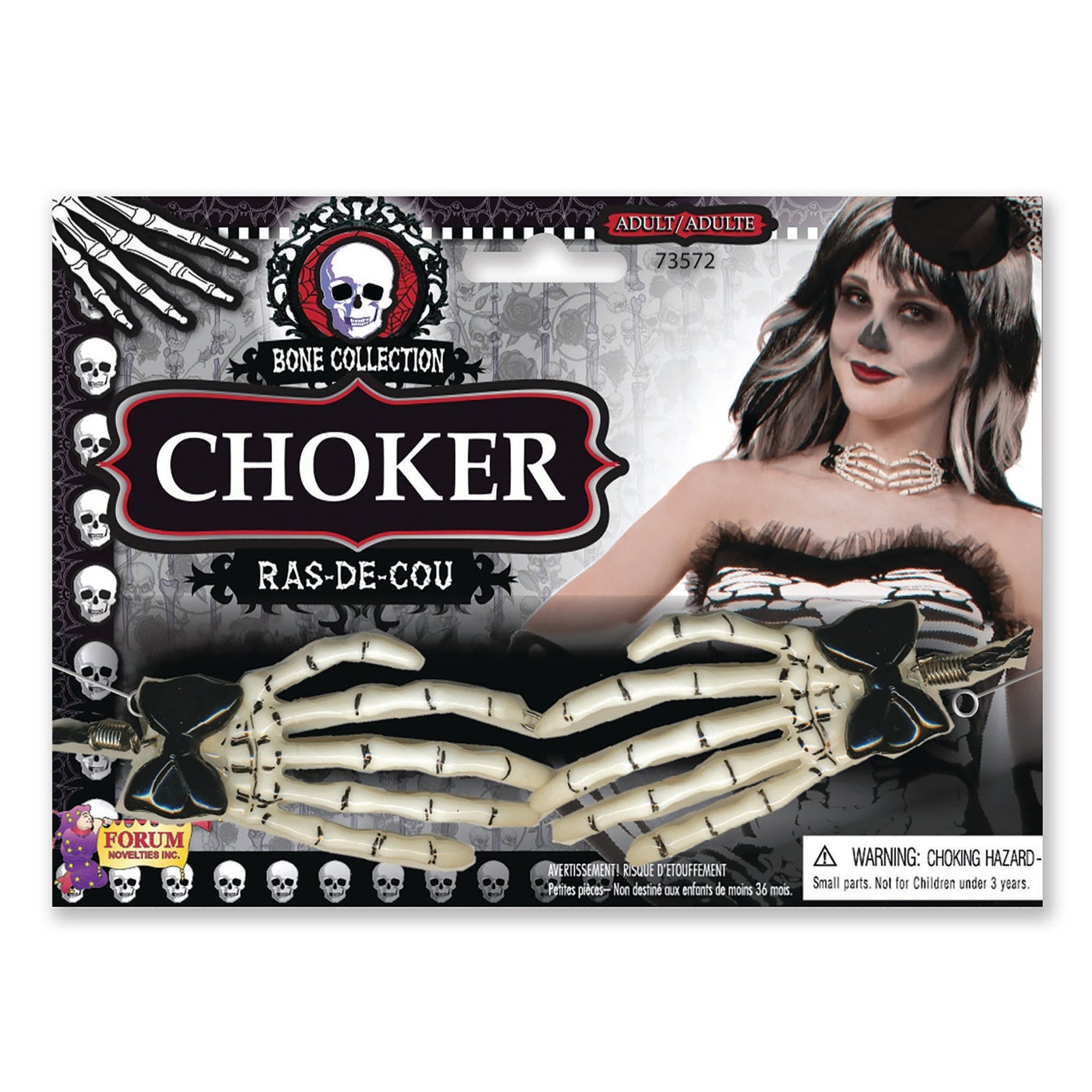 Womens Skeleton Hand Choker Costume Accesories Female Halloween 1