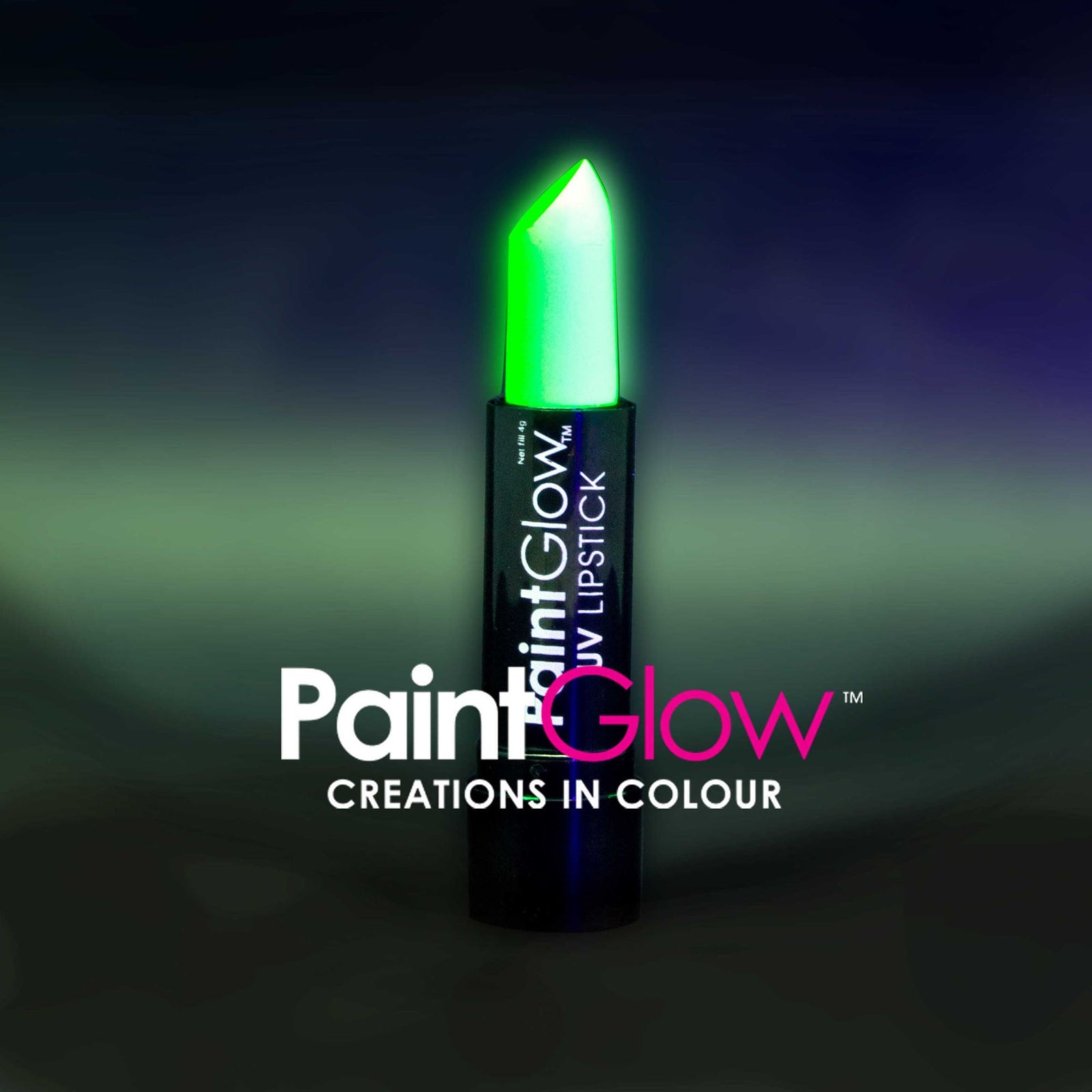 Womens UV Lipstick Neon Green Make Up Female Halloween Costume 1