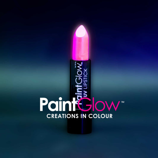 Womens UV Lipstick Neon Pink Make Up Female Halloween Costume 1